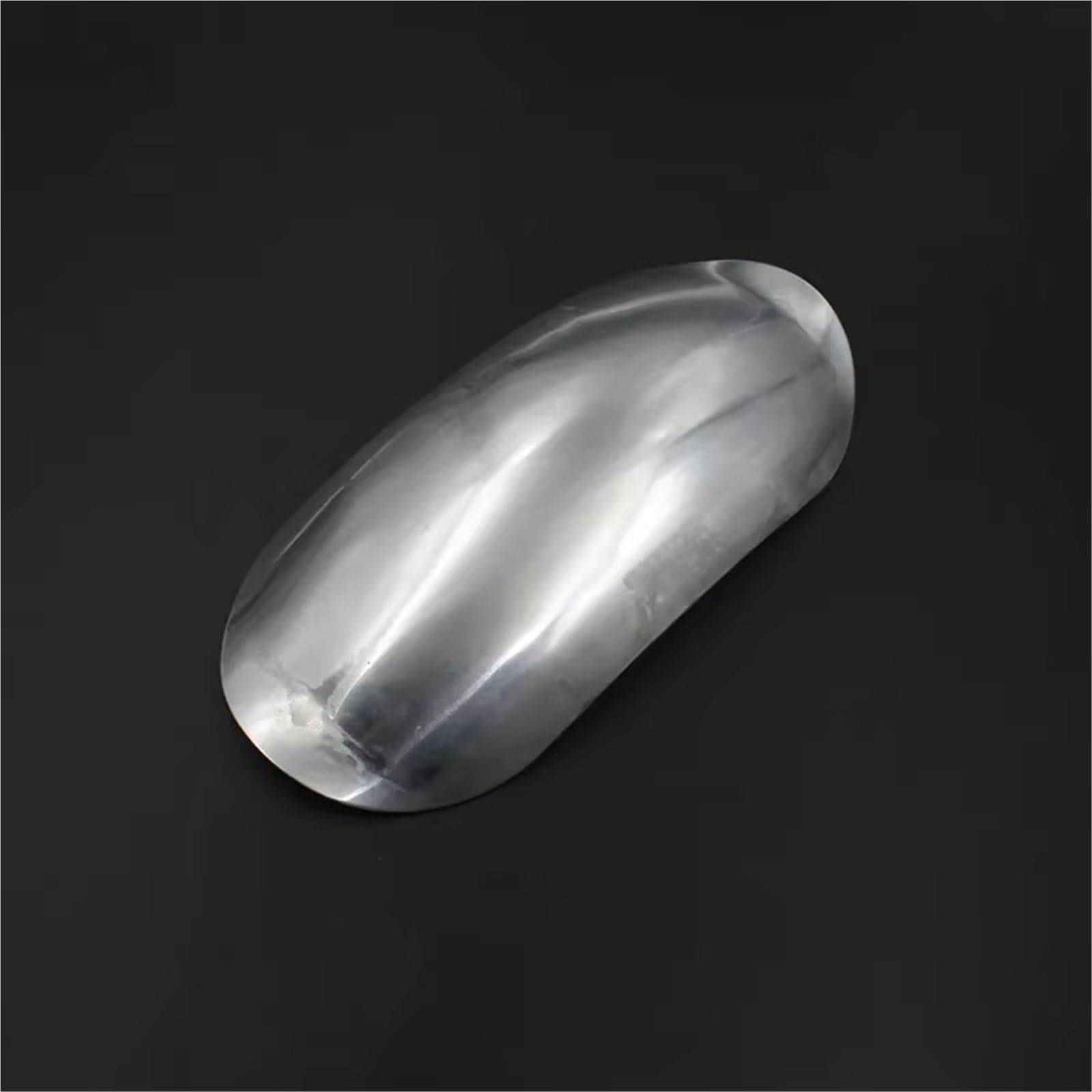 Parafango Moto Allungato Per Cruiser Per Chopper Universale Argento Moto Parafango Corto Non Verniciato Anteriore Scooter