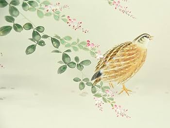 Amazon.co.jp: 真作小林立堂（作）「はつ秋」軸 掛軸 共箱 花鳥 鳥獣