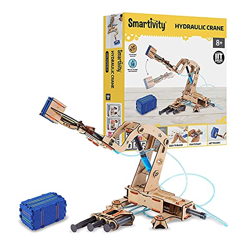 Smartivity Hydraulic Crane STEAM Educational Wooden Toy, Construct, Play, Learn Science Engineering Project, Construction Activity Toy Game Kit (8+ Years) (B097C1G8BK) Amazon Price History, Amazon Price Tracker