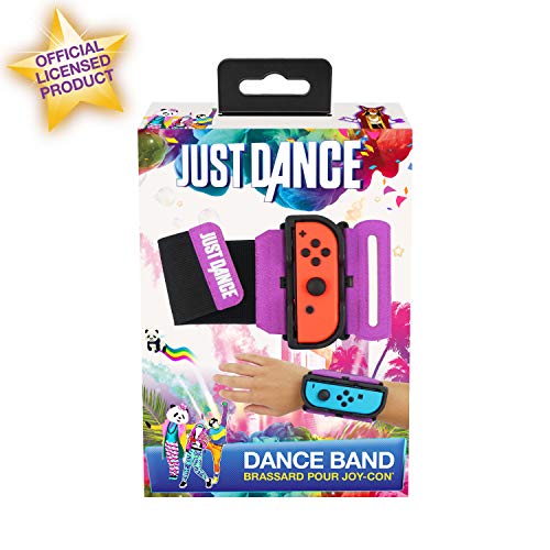 Subsonic - Dance Band officiel Just Dance 2019 - Brassard pour manette JoyCon Nintendo Switch - Bracelet élastique réglable avec emplacement pour Joy-Cons gauche et droit