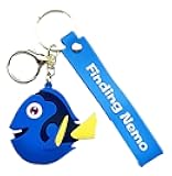 Nemo Dory Cartoon Fish 3D Silicone Charm Keychain
