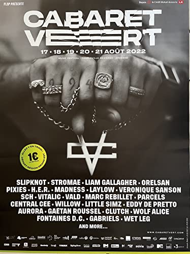 Cabaret Vert - Affiche Festival - Stromae - Orelsan - 60x80cm - POSTER
