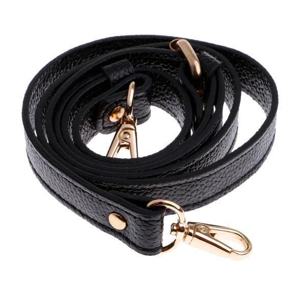 2xAdjustable Leather Shoulder Bag Strap Handle Replacement Black-picture-53