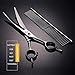 Dream Reach Dog Grooming Scissors - 7'' Professional Pet Cat Hair Scissors Set - Best Cutting & Curved & Thinning Shear Scissors & Grooming Comb Kit for Small Large Dogs Cats Pets