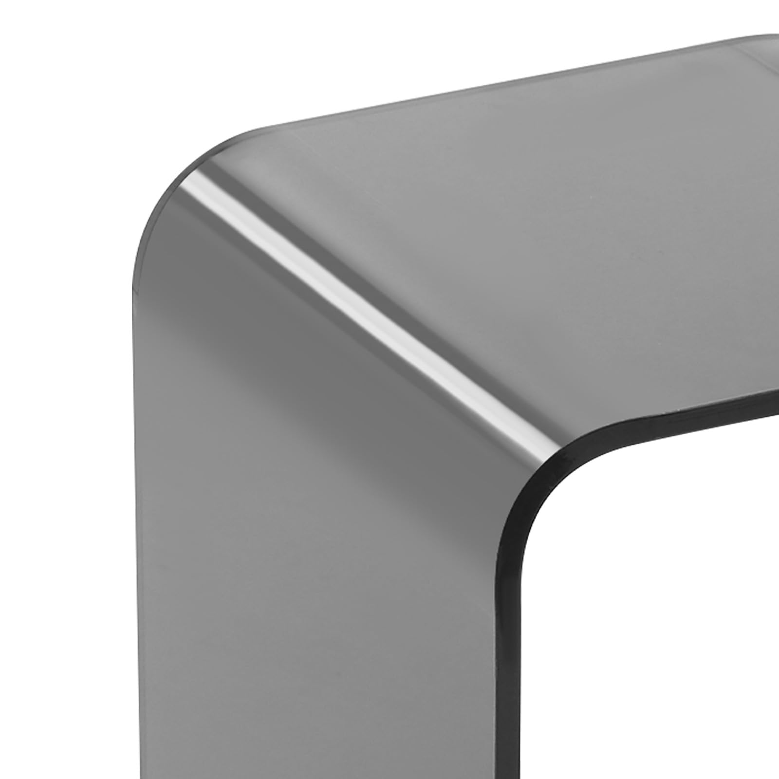 Sofa-Aufsätze in M-Form aus Acryl, Beistelltisch für Wohnzimmer, Schlafzimmer, Büro, Café, Schlafsaal, Wohnung, Tee-Restaurant, Balkon (schwarz)