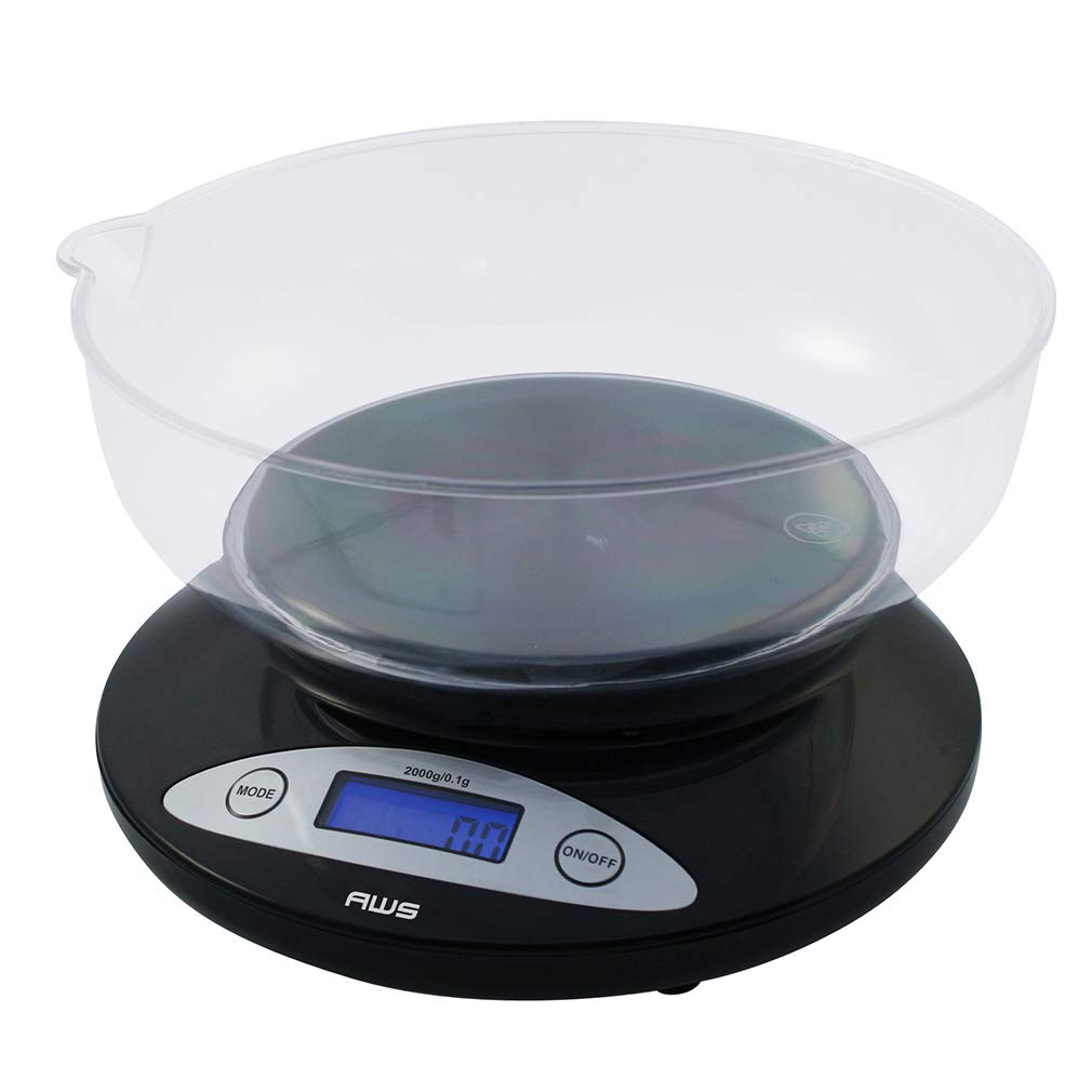 American Weigh Scales Digital Kitchen Scale with Removable Bowl