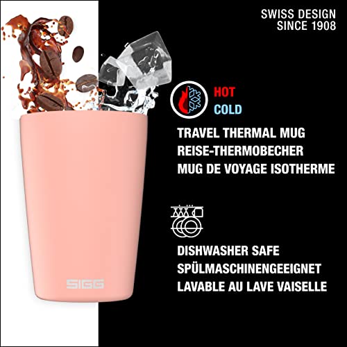 Sigg, Coffee Travel Mug Neso Pure Ceram, with Tritan Lid, Dishwasher Safe, Lightweight, BPA Free, 18/8 Stainless Steel, Pink - Image 2