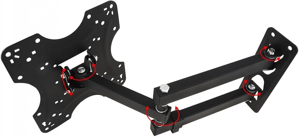 Matte Material TV Wall Mount Bracket Flat Panel Frame for 17-42 Inch LCD LED Monitor