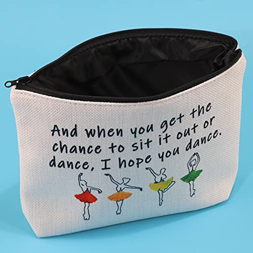 G2Tup Ballet Girl Make Up Cosmetic Bag Dancer Gifts For Women Girls Motivational Quote Gift For Dance Team (Dancing Make Up Bag) #TOP3