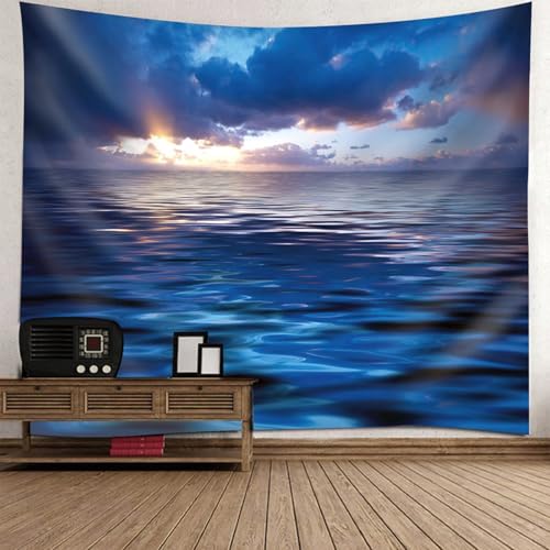 Tapisserie moderne 150x130CM en tissu durable pour paysage mural net