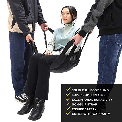 Bitomic Wheelchair Transfer Pad Positioning Bed Pad | One-Person Patient Transfer Pad Up & Down Stairs to Bed | Aid Transfer Wheelchair Belt | Wheelchair Lift Pad | Bearing 220 lbs - Thumbnail 7