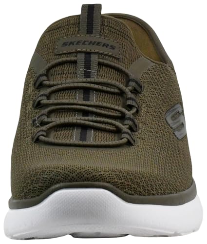 Skechers Men's Summits High Range Hands Free Slip-in Sneaker, Olive, 10.5 M US