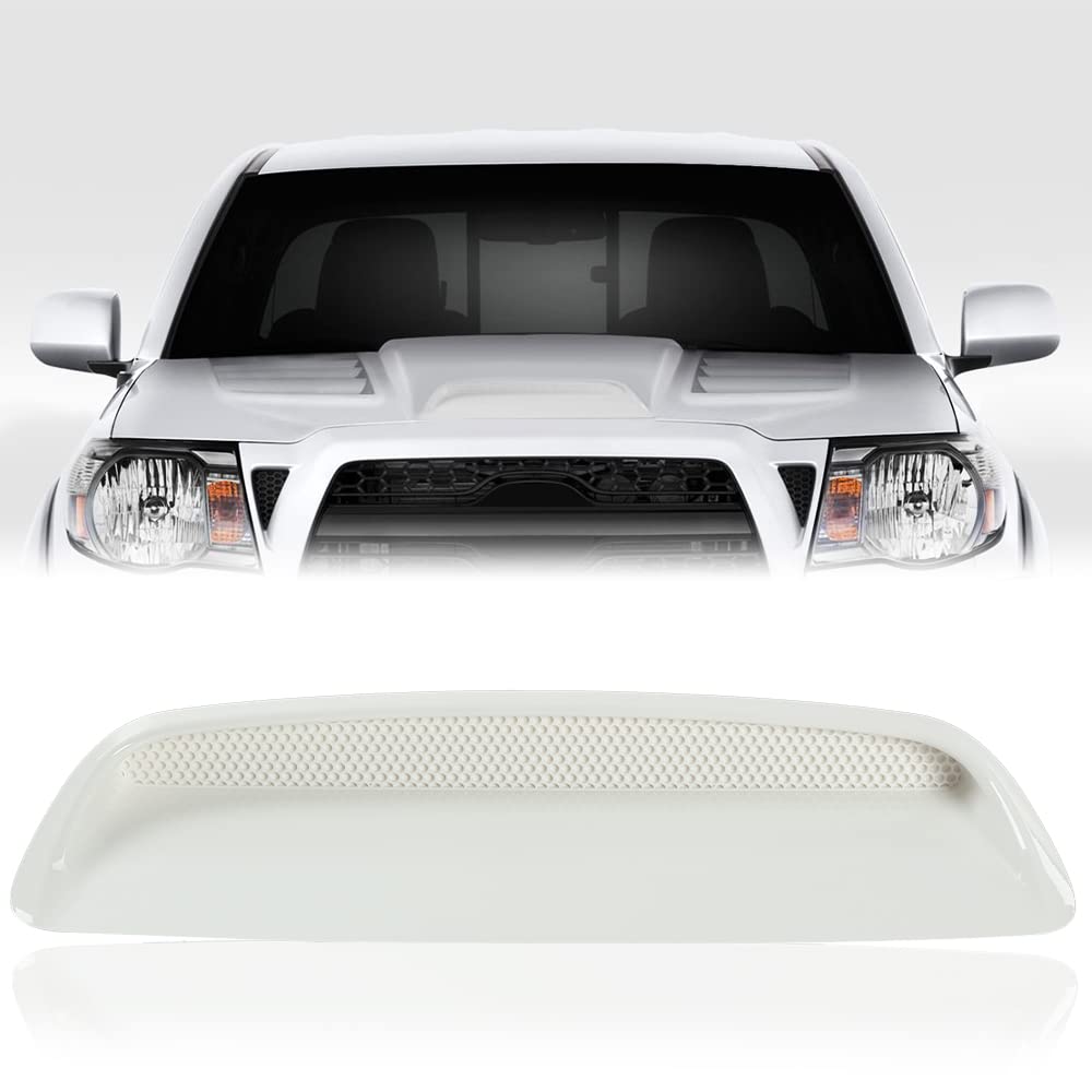CHEDA Hood Scoop Kit Compatible with Toyota Tacoma 2005-2011, 7618135050A1 White