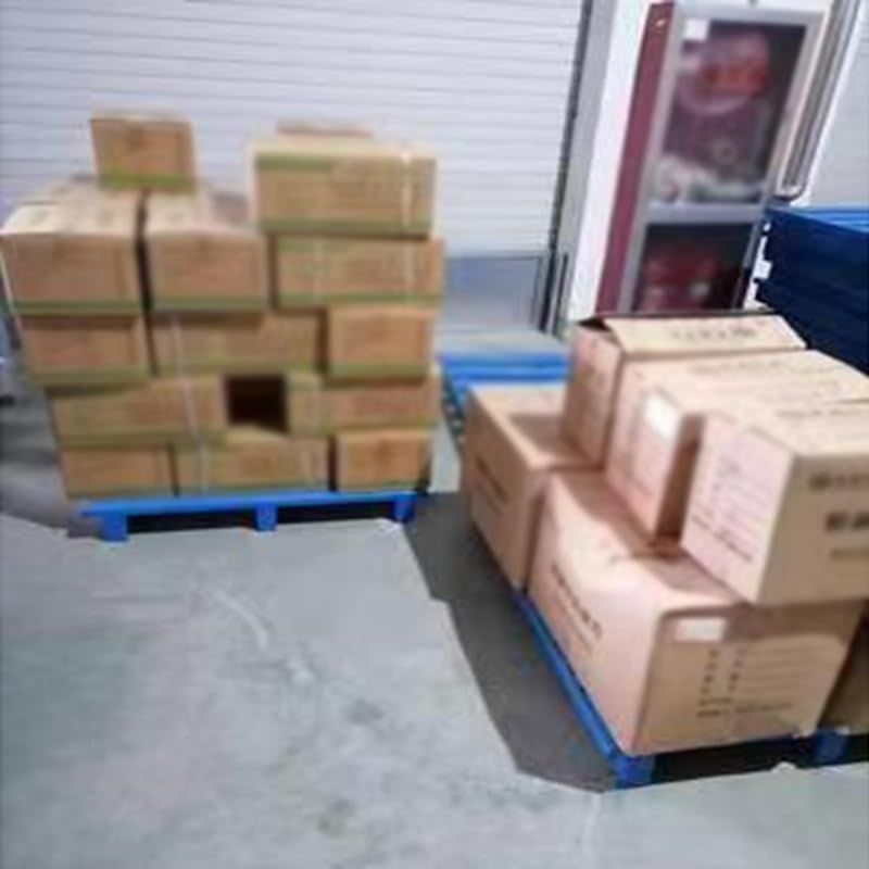 PFCDZDU Galvanized Steel Pallet, Shipping Storage Platform Rack High Load Capacity, Forklift Pockets Pad Tray for Factory Warehouse Kitchen(Blue-1 pcs,19.7x19.7in)