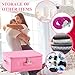Briwooody Discreet Lockable Adult Toy Bag Storage Organizer Toy Bag Storage Bins Case with Zipper Lid 15 x 10 x 6.3 Inches for Women and Men Clothes Container(Pink)