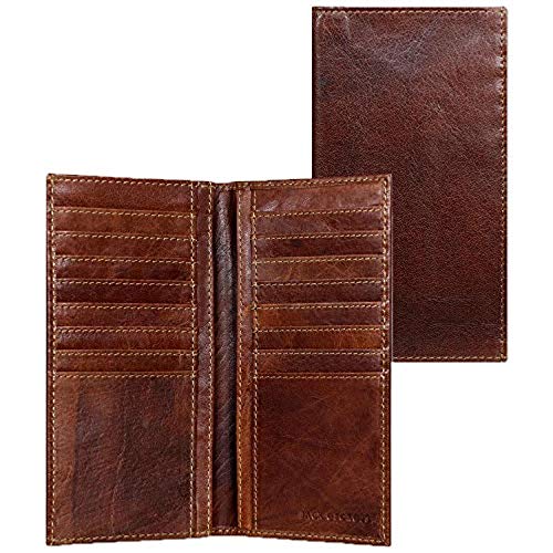 Jack Georges Voyager Men's Breast Secretary Wallet in Buffalo Leather #7304 (Brown)