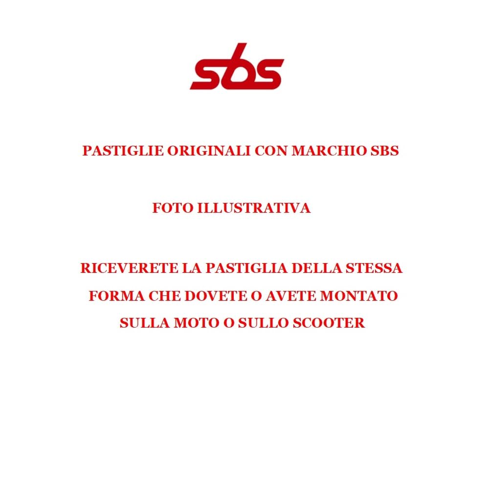 PASTIGLIE FRENO PASTICCA SBS 674HS MESCOLA SINTERIZZATA 6566745 COPPIA DI PASTICCHE FRENO PER MOTO SCOOTER SPECIFICA COMPATIBILE CON MOTO MORINI Granpasso 1200 2008-2010 PASTIGLIA ANTERIORE 6566745