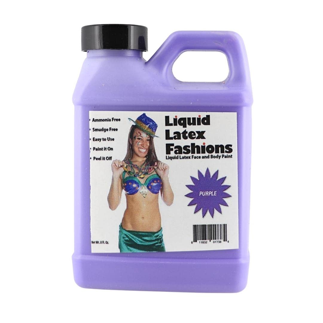 Ammonia Free Liquid Latex Body Paint 8oz Purple
