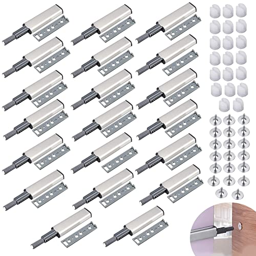 ZOLISCHE 20 Piezas Iman Puerta Armario Presion Magnetica Push Open Metal Pestillo Magnetico...