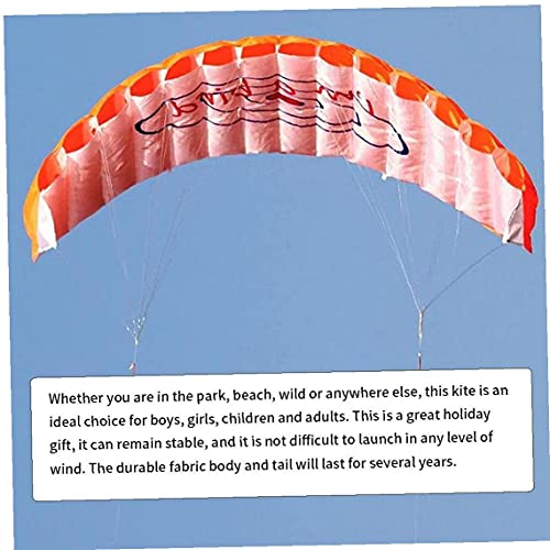 VusiElag Dual Linie Stunt Sport Weiche Drachen Mit Kontrollleiste Kitesurfen Outdoor Spielzeug Fliegende Kiteboard Orange - Image 3