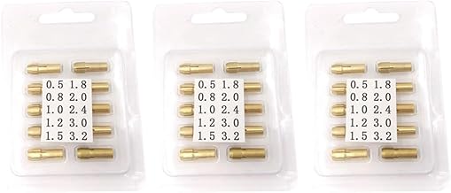 Angoily 60 Peças Braçadeira De Broca Elétrica Ferramenta Rotativa Pinça Mini Ferramenta Rotativa Ferramentas De Impressora 3D Furadeira Mandril De Substituição Mandril De Broca De Latão