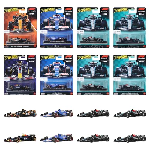 ホットウィール(Hot Wheels) プレミアム レース アソートメント 乗り物おもちゃ F1 ミニカー 8台入り BOX販売 14歳から マルチ HRV11-986H