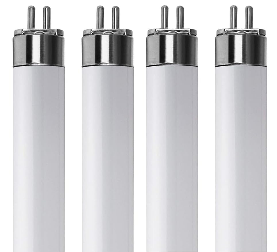 LUXSA Lighting 4 Pack 21w T5 High Efficiency 840 Cool White Fluorescent 849mm Tube 4000k HE
