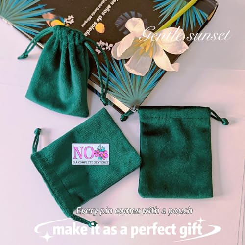 Image of Enamel Pin,No Is A Complete Sentence Lapel Pin,Humorous Badge Gift For Teens Interns Students Partners Family Member Friends Freshman DIY Decor Jacket Canvas Bag Backpack Lanyards Accessory