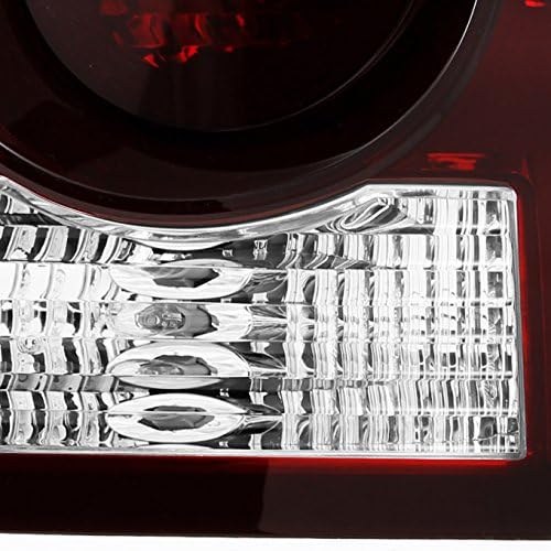 AKKON - For Dodge Charger 4Dr Sedan Dark Red Tail Lights Brake Lamps Driver and Passenger Replacement