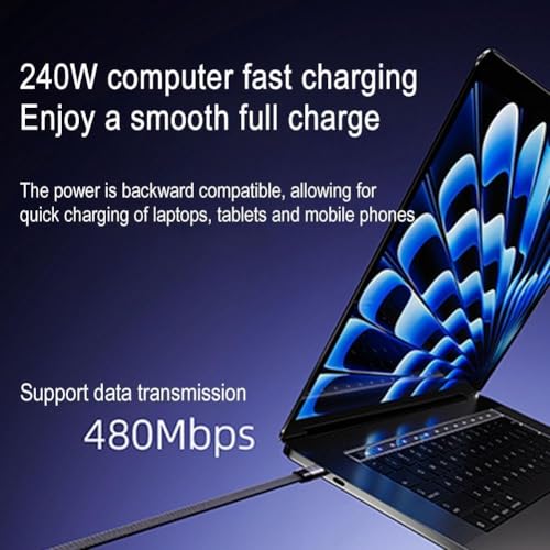 Image of Invisible Holder Charger Cable with Stand, 240w Super Fast Charging 2-in-1 Fast Charging Cord & Multi-Angle Phone Stand for Gaming, Office, Car Travel, Type-C Charging-Cable (USB Type C - 1.5m)