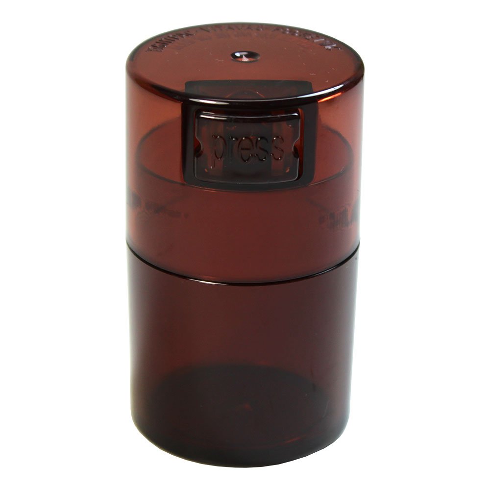 Tightvac Vitavac - 5g to 20 grams Airtight Multi-Use Vacuum Seal Portable Storage Container for Dry Goods, Food, and Herbs - Coffee Tint