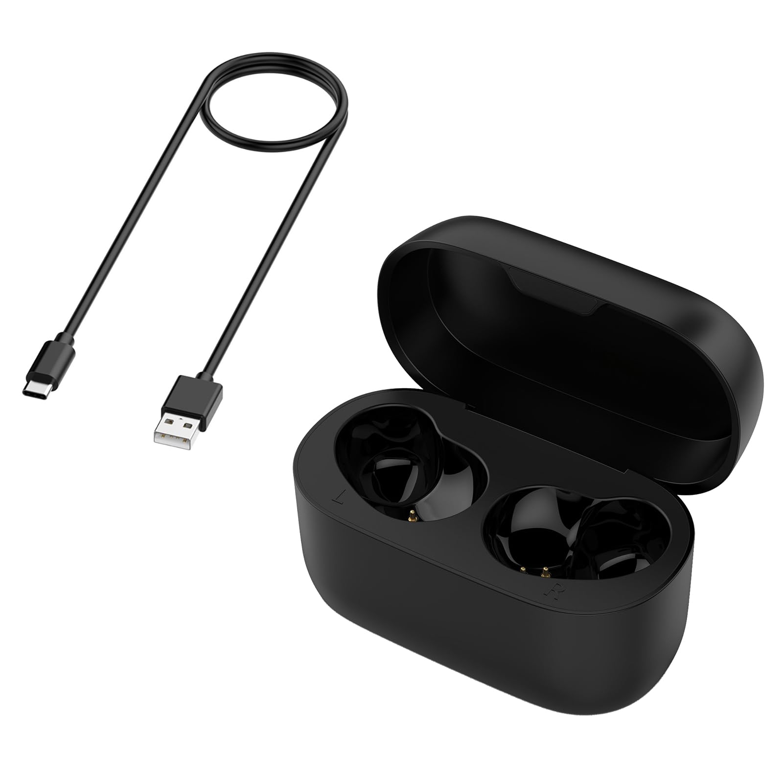 600mAh Earphones Charging Case Charger Box with Charging Cable for Jabra Elite 75T Headset