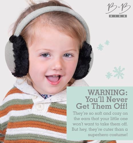 Image of Brook + Bay Kids Ear Muffs - Winter Animal Earmuffs - Cozy Ear Warmers
