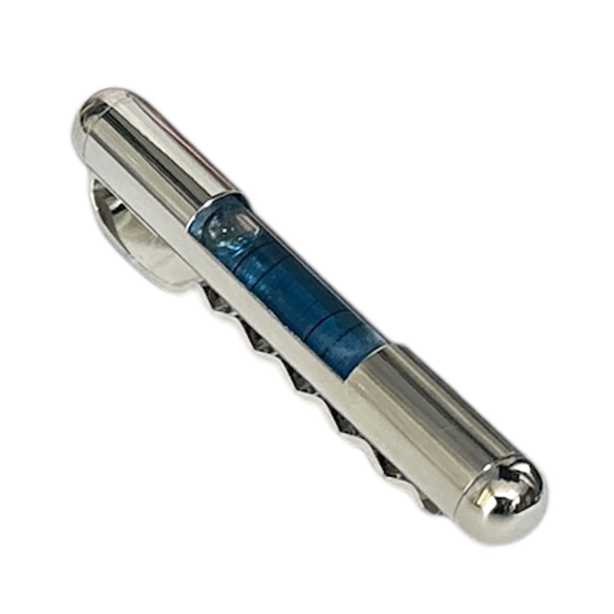 Amazon.co.jp: [鎌倉カフス工房] 水準器（青） ネクタイピン ah069