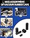 Rubber Vacuum Caps Plug Kit, 90 PCS 10 Sizes Assorted Vacuum Plugs Hose End Caps Assortment Kit for Carburetor, Manifold, Automotive 3/16'' 5/16