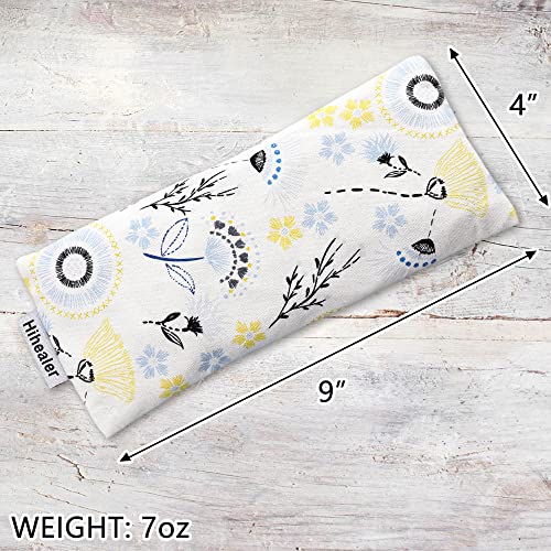 Lavender Eye Pillow for Relaxation, Yoga, Sleep – Weighted Eye Mask for Headache, Sinus, Aromatherapy Moist Heat Compress, Meditation Accessory, Relaxation Gift for Women (Blue) - Image 7