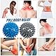 Massagebälle Faszienball, 2 Stück Magnetischer Hochstress Akupressurball, Skills Igelball, Spiked Massage Ball Hart, Massagebälle mit Noppen,für Rücken Beine Füße Hände