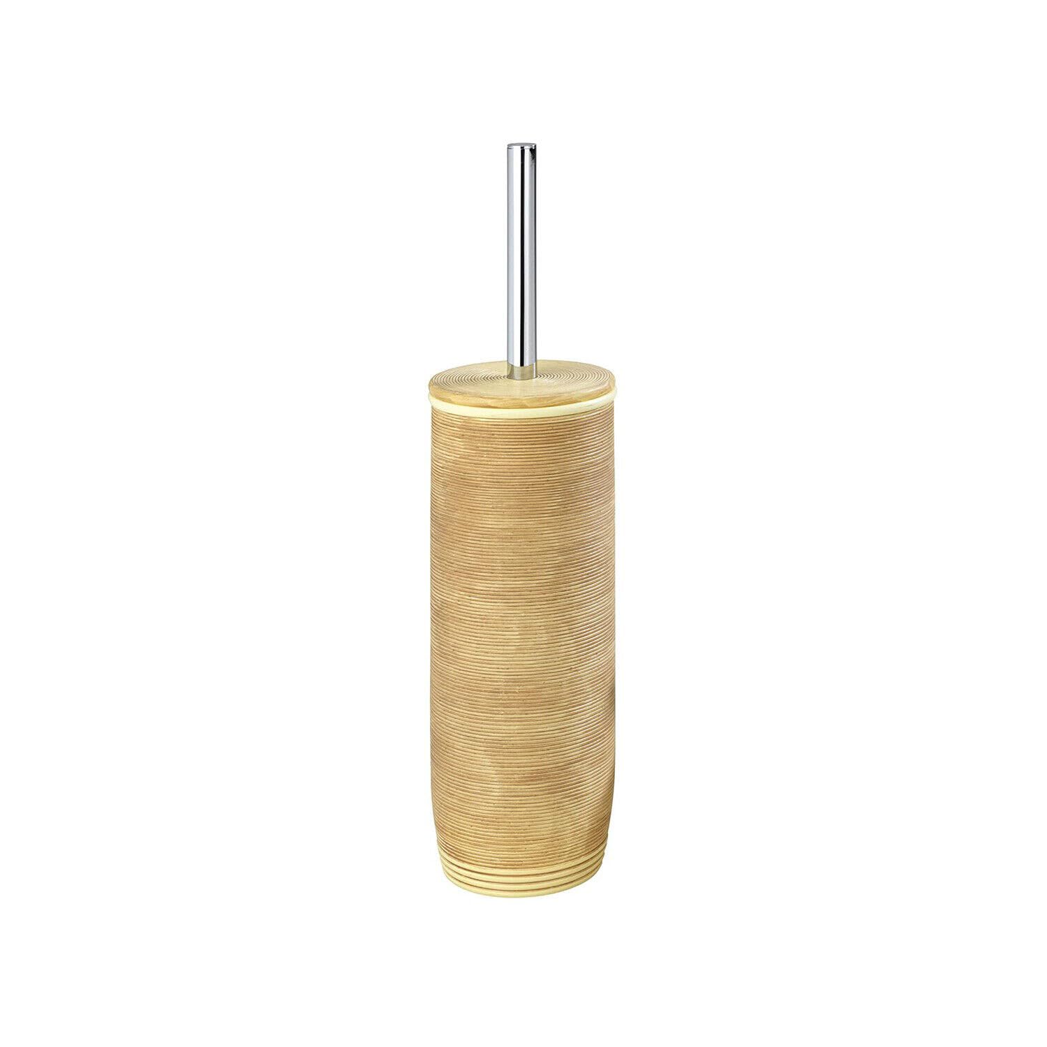 Wenko Porta scopino WC Aquamarin, Ceramica, Beige/Blu, 10 x 40