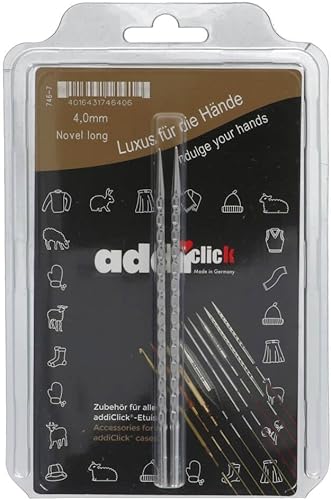 Addi Puntas largas de encaje Click Novel 0.157 in, 0.157 in (UK 8 / US 6), 0.157 in (UK 8 / US 6)