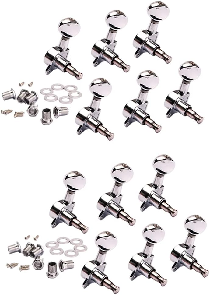 12 Pieces Guitar String Tuning Pegs Tuner Machine, Heads Knobs Tuning Keys for