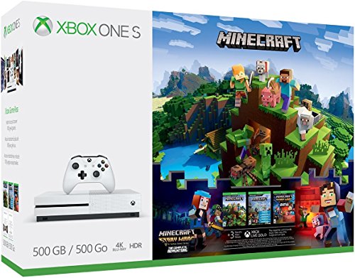 Xbox One S 500GB Minecraft Adventure Bundle