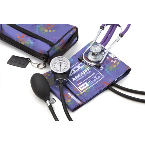 ADC 768-641-11APBS Aneroid/Sprague Stethoscope Kit, Prints, Peter's Blue Swirly, Adult