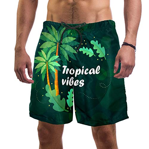 Short de bain Tropical Vibes homme séchage rapide fini le maillot mouillé XL