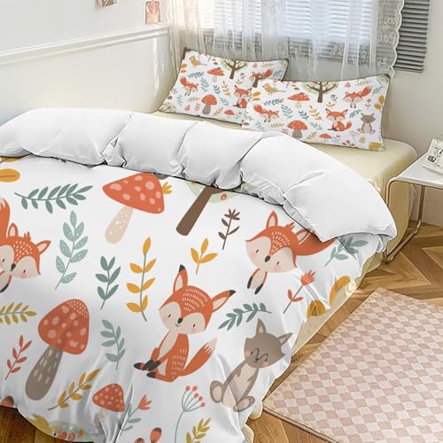 Parure de lit beige housse de couette imprimée pour lit double