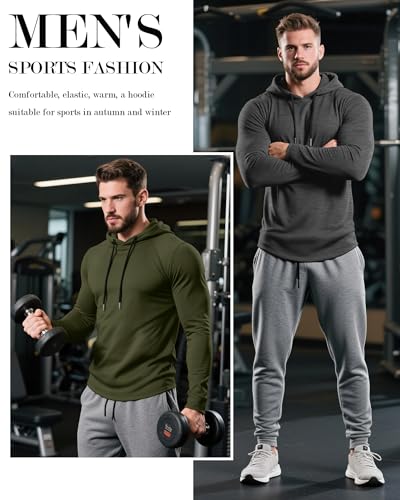 3 Pack Mens Big and Tall Hoddies Pullover Hooded Cotton Sweatshirts Loose Fit Long Sleeve Casual Hoodies3