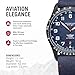 Victorinox Airboss Mechanical Watch - Premium Swiss Watch for Men - Stainless Steel Mechanical Wristwatch - Great Gift for Birthday, Holiday & More - Blue Dial, Stainless Steel Bracelet