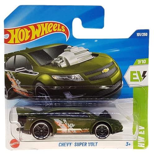 Hot Wheels Chevy Super Volt HW EV 1:64 Dark Green miniatura 1