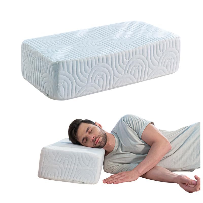 The White Willow High Resilience Foam Orthopedic Side Sleeper Bed Rectangle Pillow for Sleeping & Neck Pain Relief, Lap Pillow, Travel & Portable Pillow - (24" L X 12" W X 6H) - Classic White-image-21