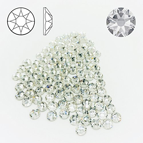 Christoph Palme Leuchten 100 Stück Swarovski 2088 Strass-Steine ø 5mm SS20 Fix XIRIUS Rose zum aufkleben Crystal Clear Glitzersteine Schmucksteine Bastelsteine
