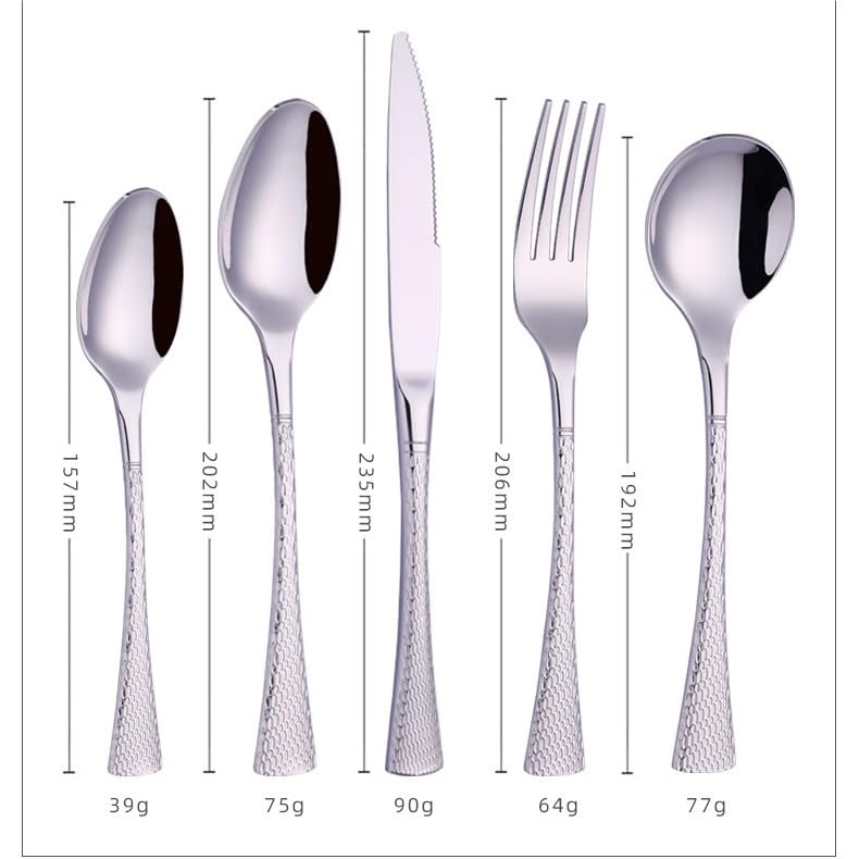Set Cuchillos Cocina 5 Piezas Acero Inox miniatura 2